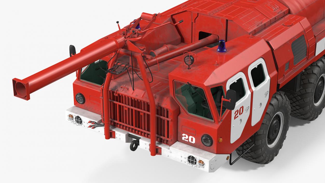 MAZ AA 60 Airport Fire Fighting Vehicle 3D model