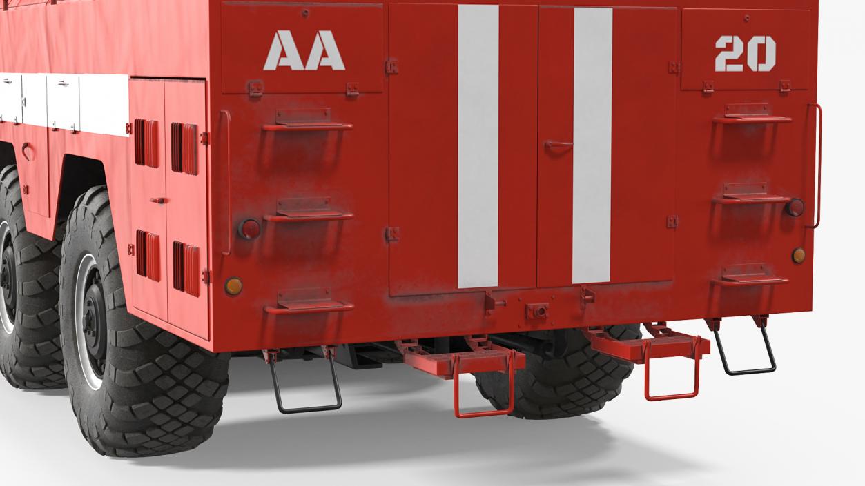 MAZ AA 60 Airport Fire Fighting Vehicle 3D model