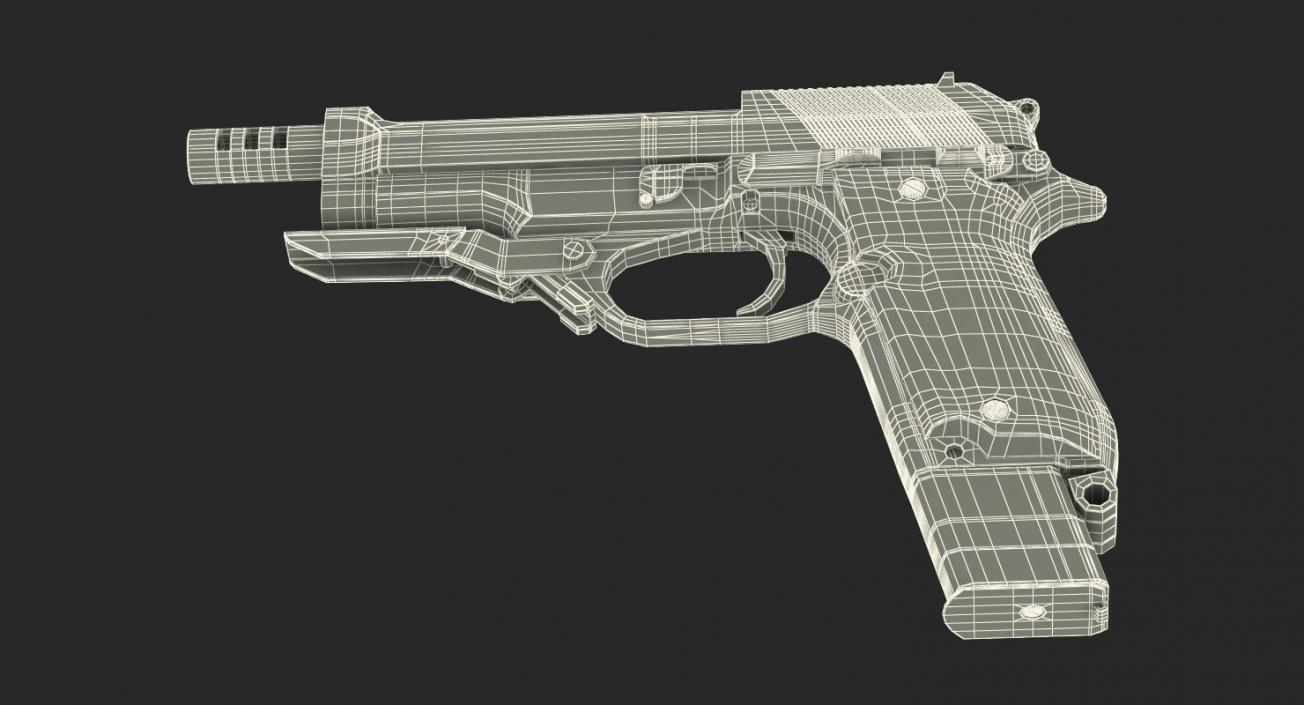 3D Machine Pistol Beretta 93R