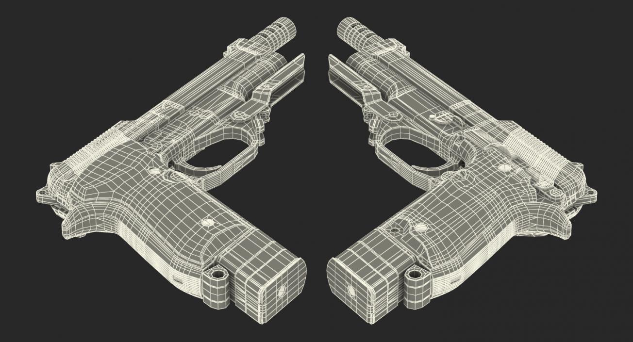 3D Machine Pistol Beretta 93R