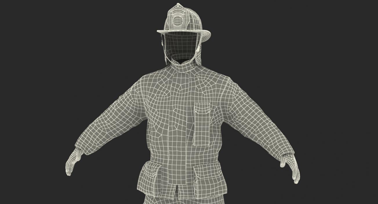 US Firefighter Uniform 3D