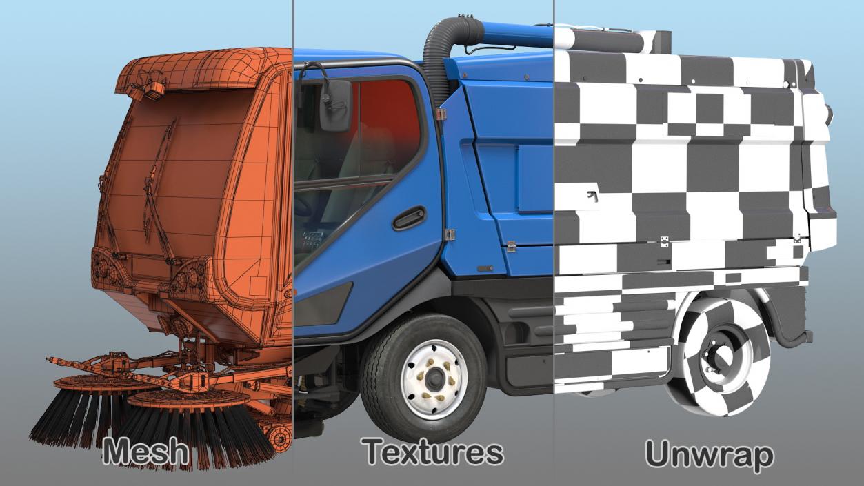 3D model Road Sweeper Vehicle