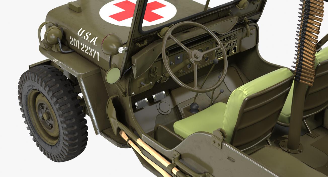 Jeep Willys MB Ambulance 3D model