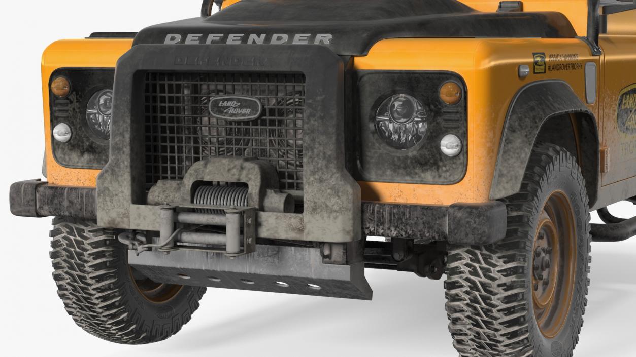 3D Land Rover Defender Works V8 Trophy Dirty