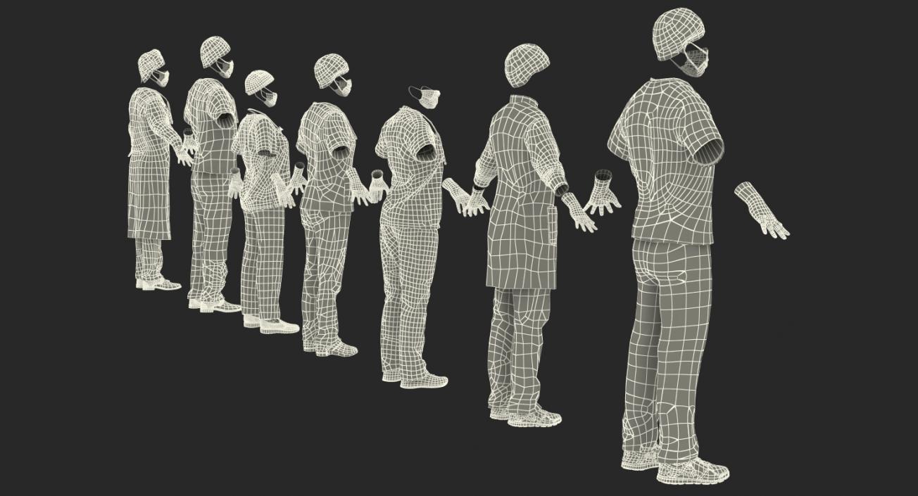 3D Doctor Clothing Collection 6 model