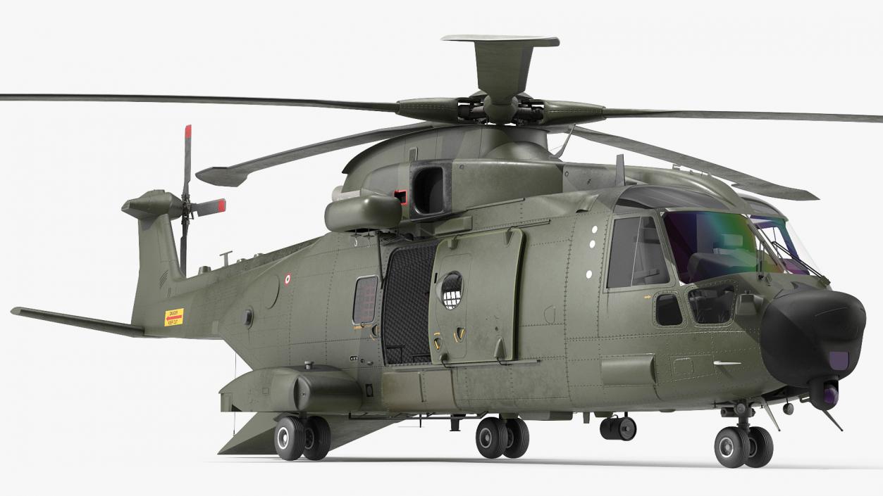 AgustaWestland AW101 Merlin Helicopter Royal Air Force 3D model