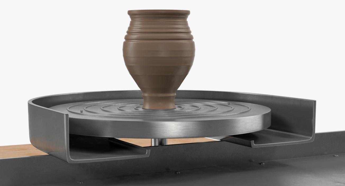 3D model Clay Pot on Pottery Wheel