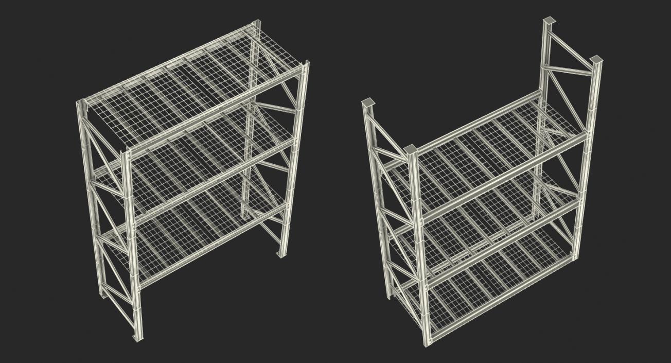 Pallet Rack Section 3D model