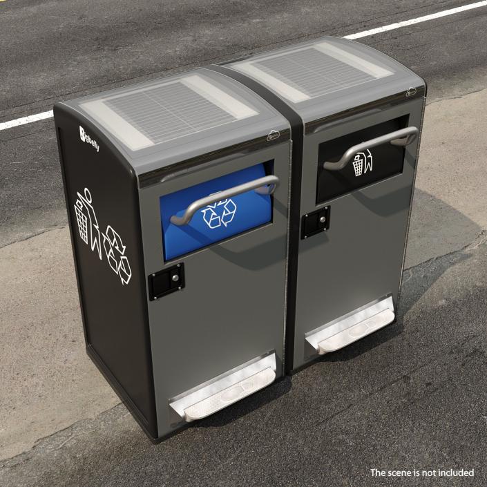 Bigbelly General Waste and Recycling Station 3D model