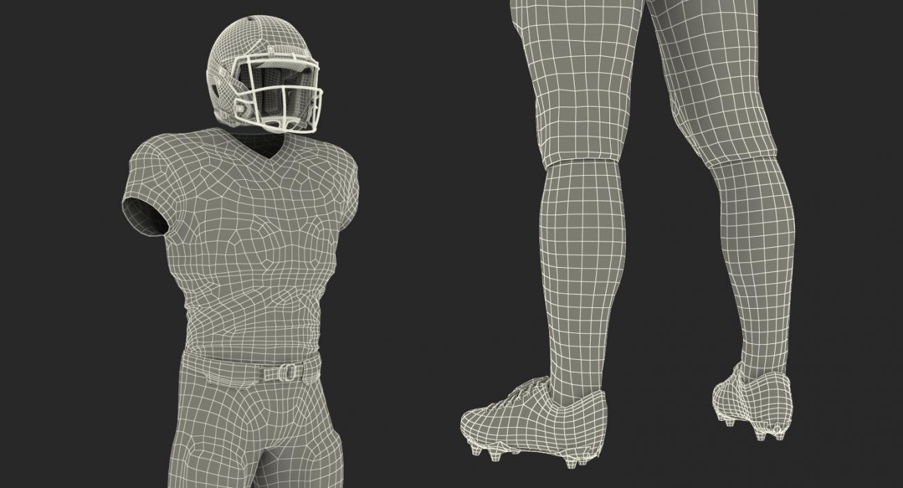 American Football Player Uniform 3D