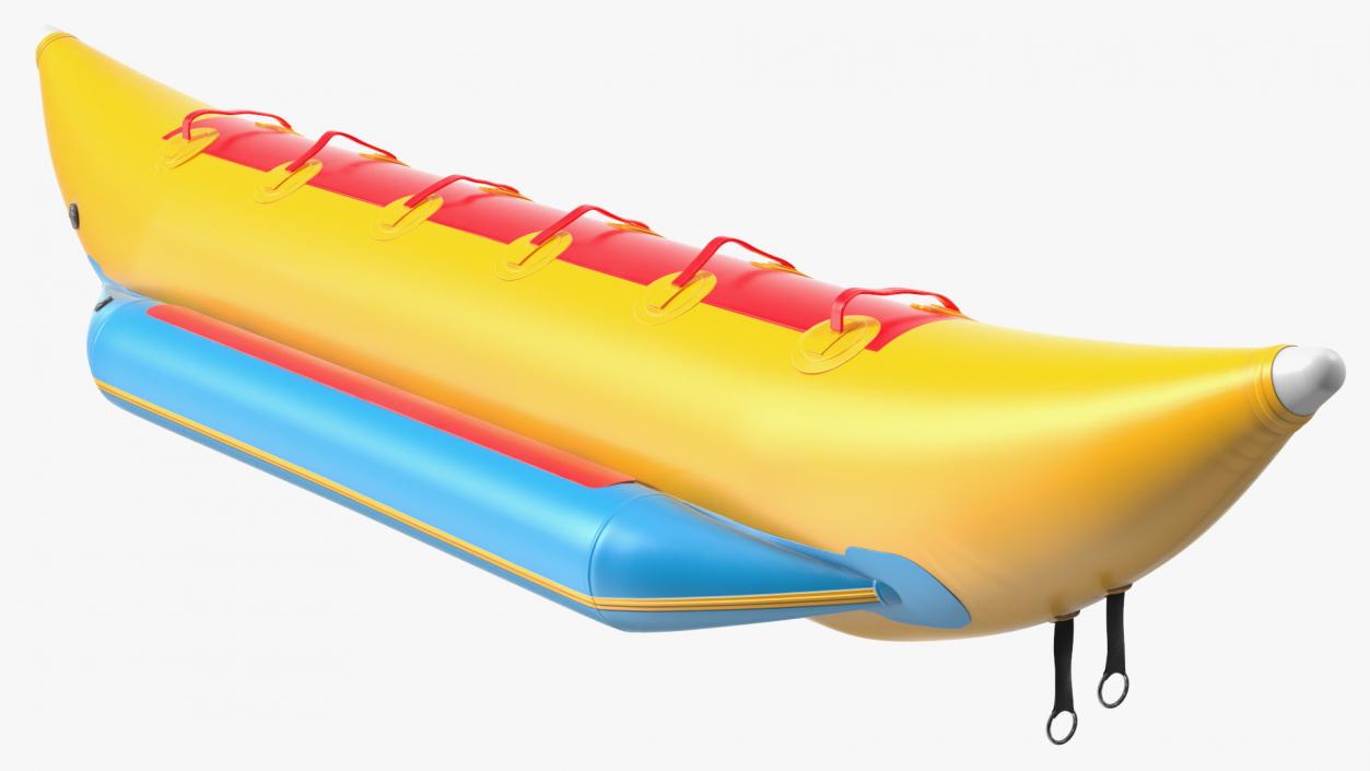 3D model Banana Boat With People Rigged