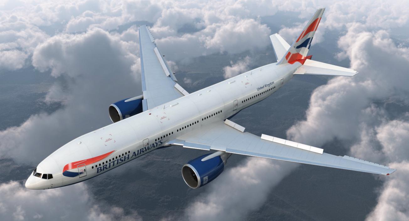 Boeing 777 200ER British Airways 3D