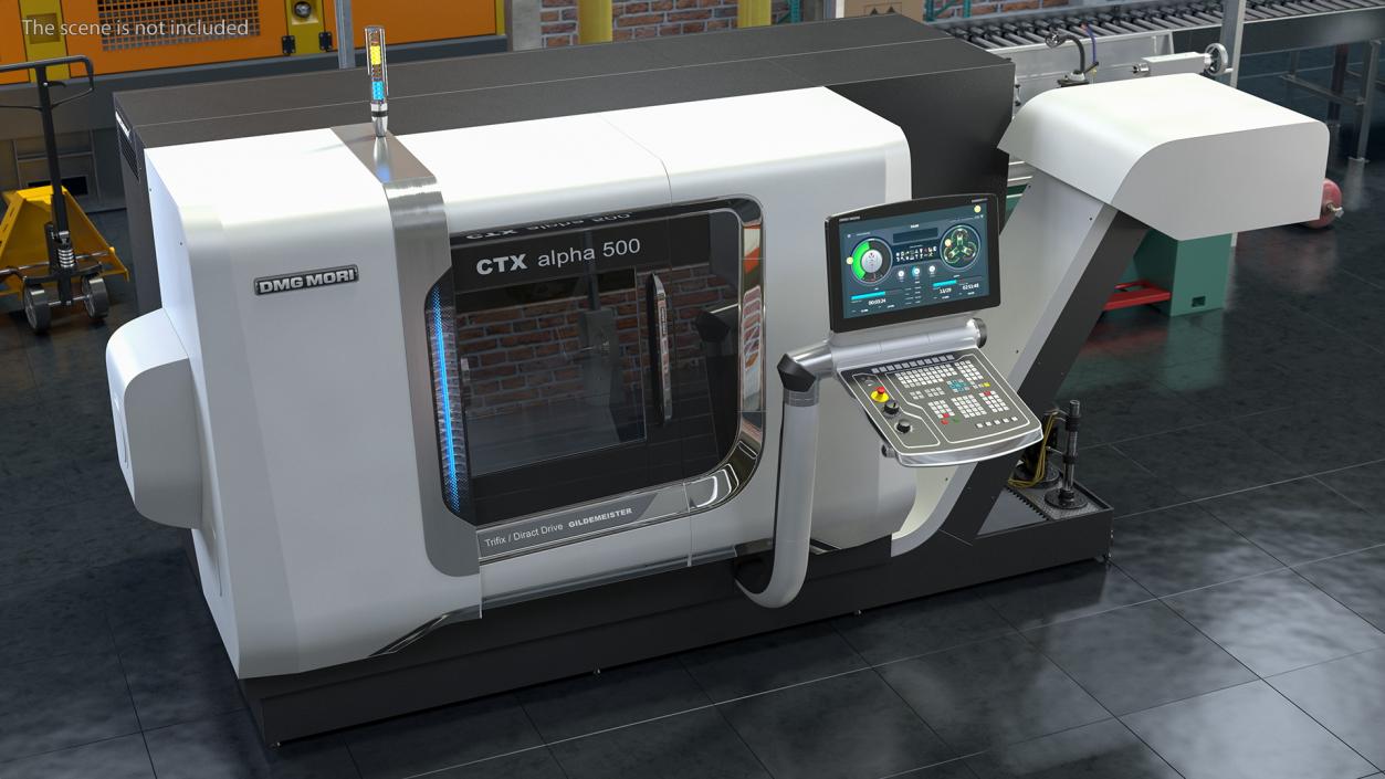 3D DMG Mori CTX Alpha 500 CNC Turning Center