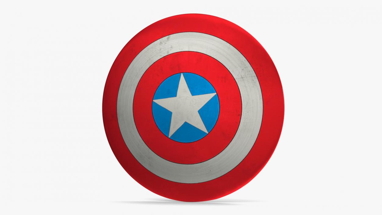3D model Captain America Cartoon Shield