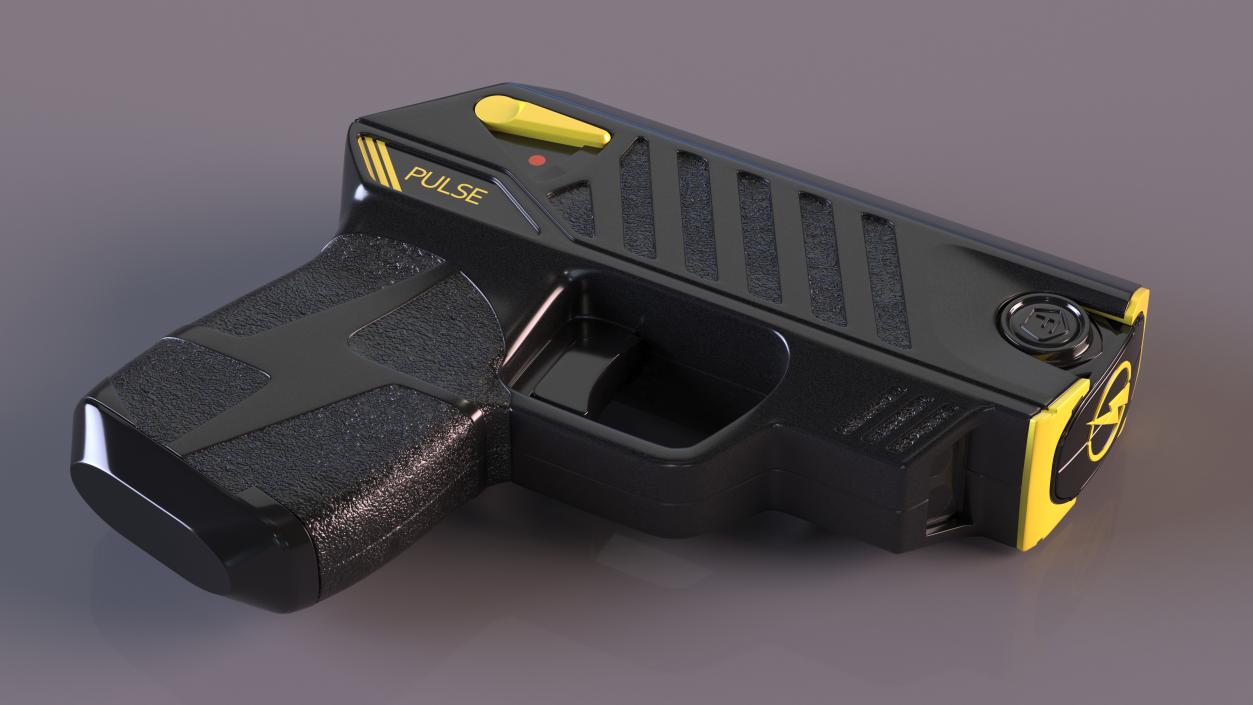 Compact Stun Gun LASER Pulse Black 3D model