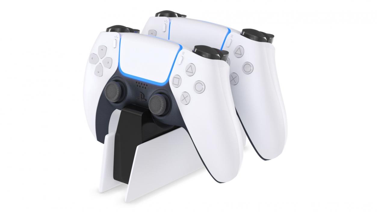 DualSense Wireless Game Controller on Charging Station 3D model