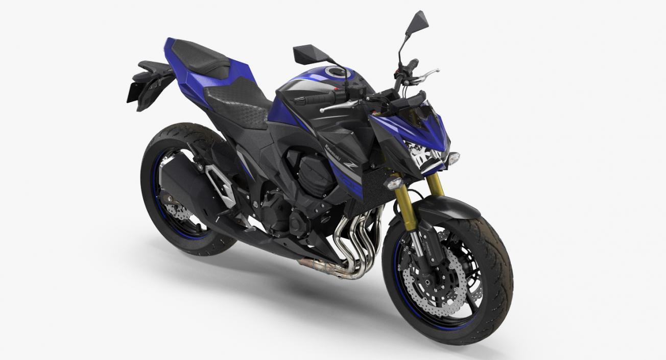3D Standard Motorcycle Kawasaki Z800 2016 model