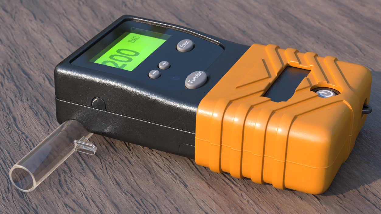 Portable Breath Alcohol BAC Tester 3D model