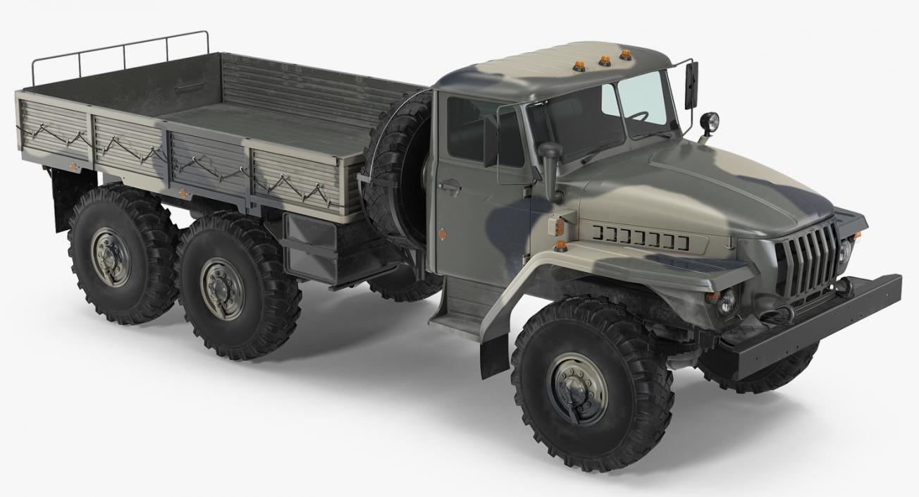 3D Ural 4320 Soviet Cargo Truck model