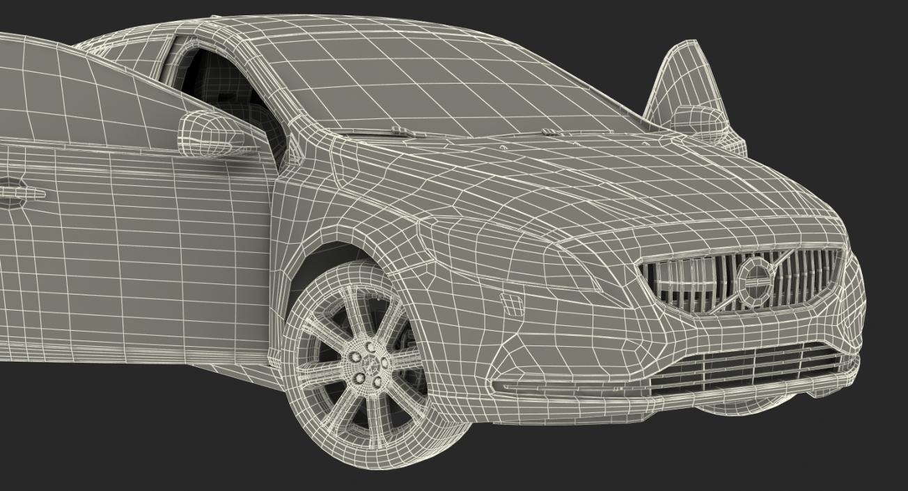 3D model Volvo V40 Hatchback Simple Interior