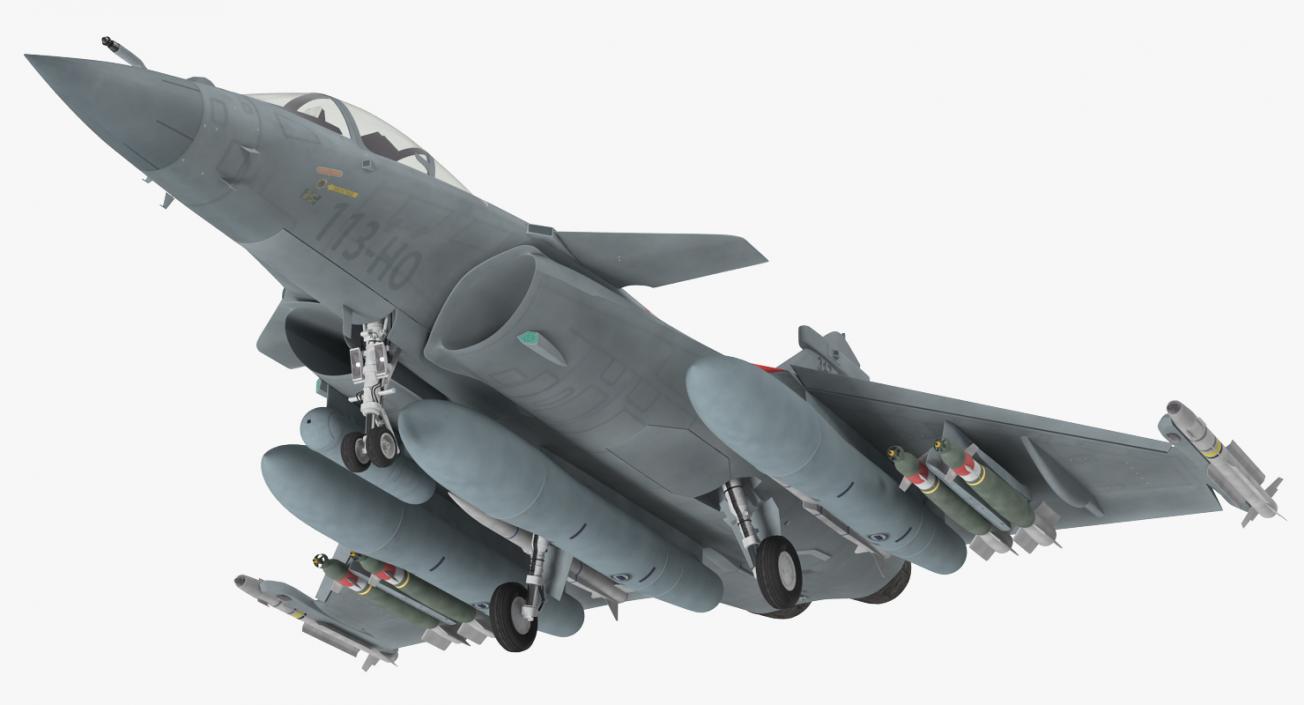 Dassault Rafale Rigged 3D