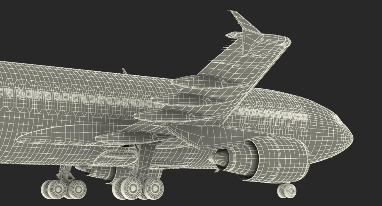 3D Airbus A310-300 Air France Rigged model
