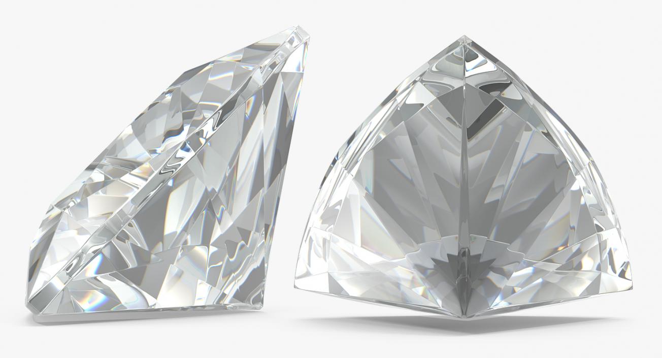 3D model Trillion Cut Diamond