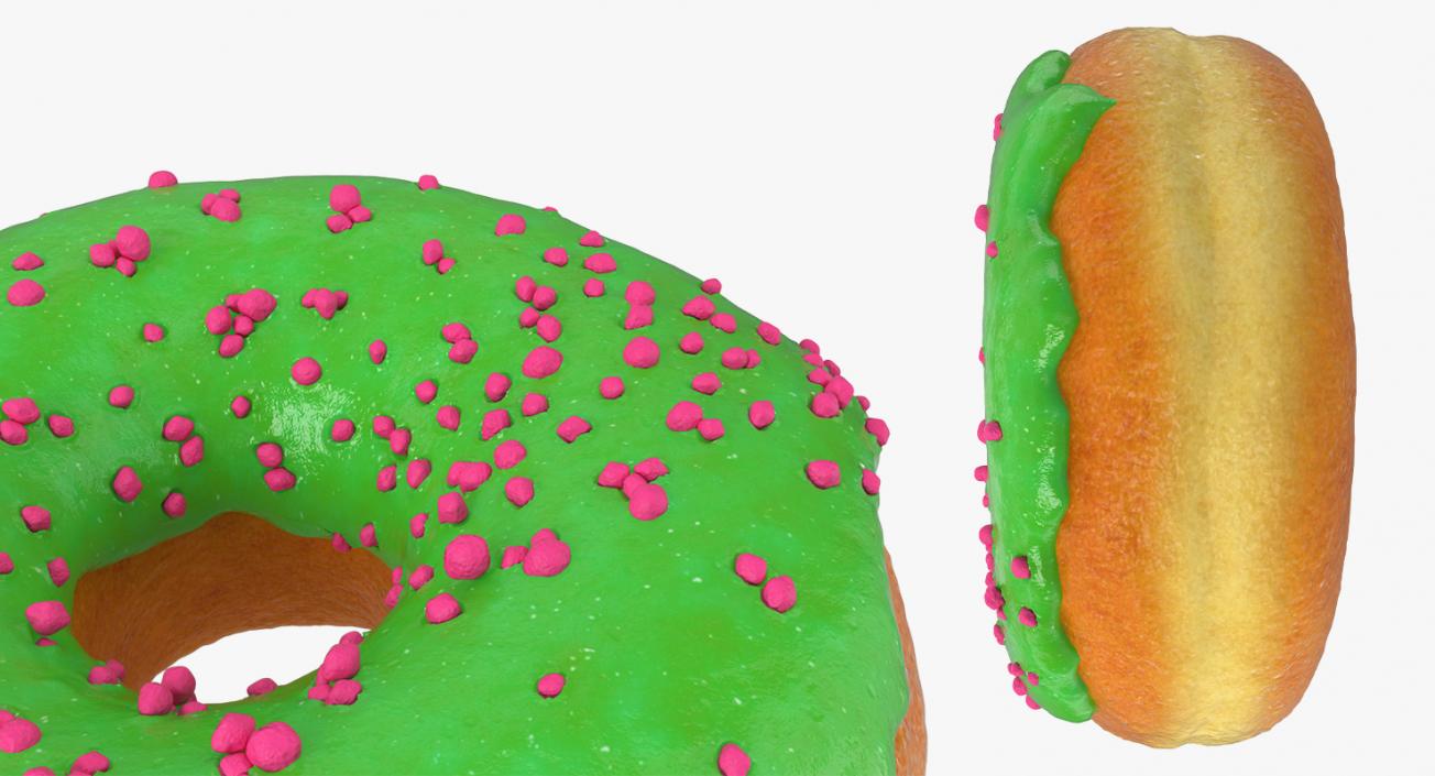 3D model Green Tea Donut