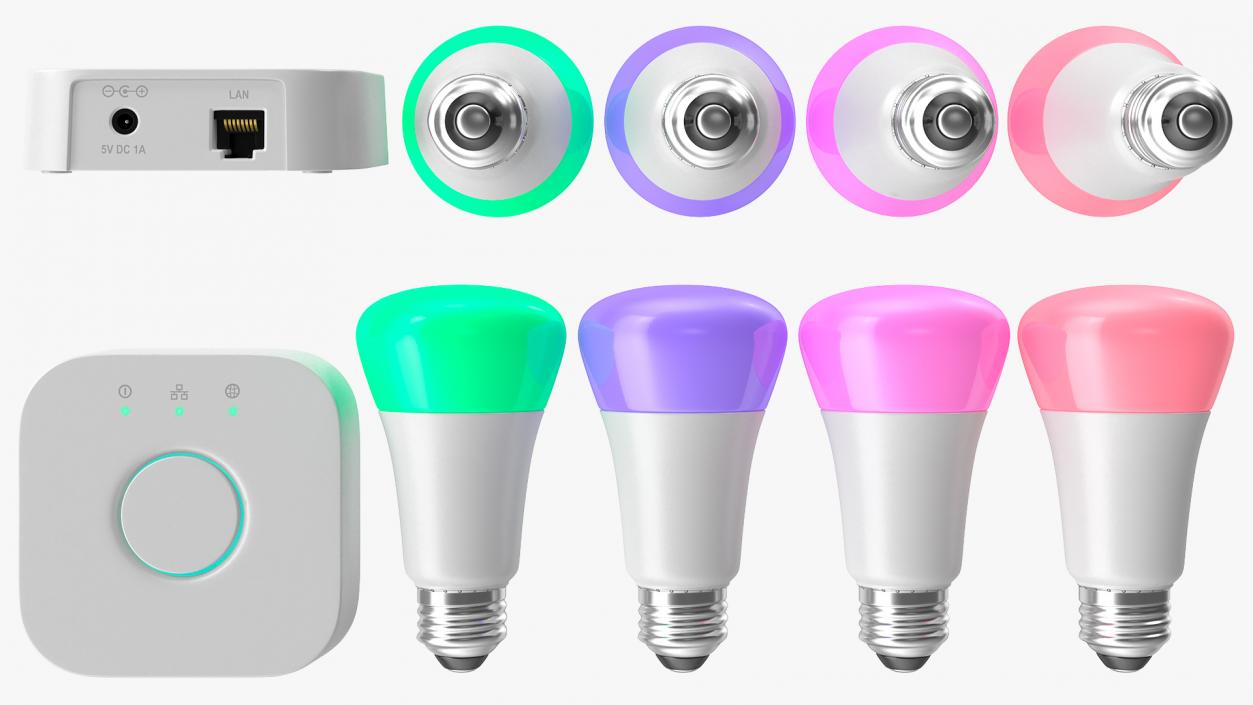 3D model Bluetooth Hue Color Ambience Lights