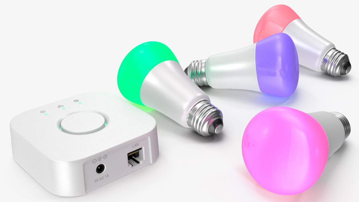 3D model Bluetooth Hue Color Ambience Lights
