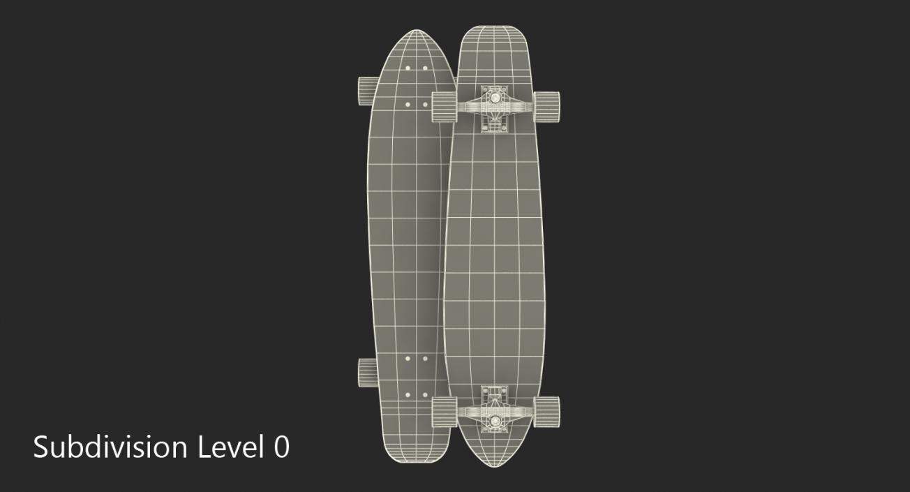 Longboard 3D model