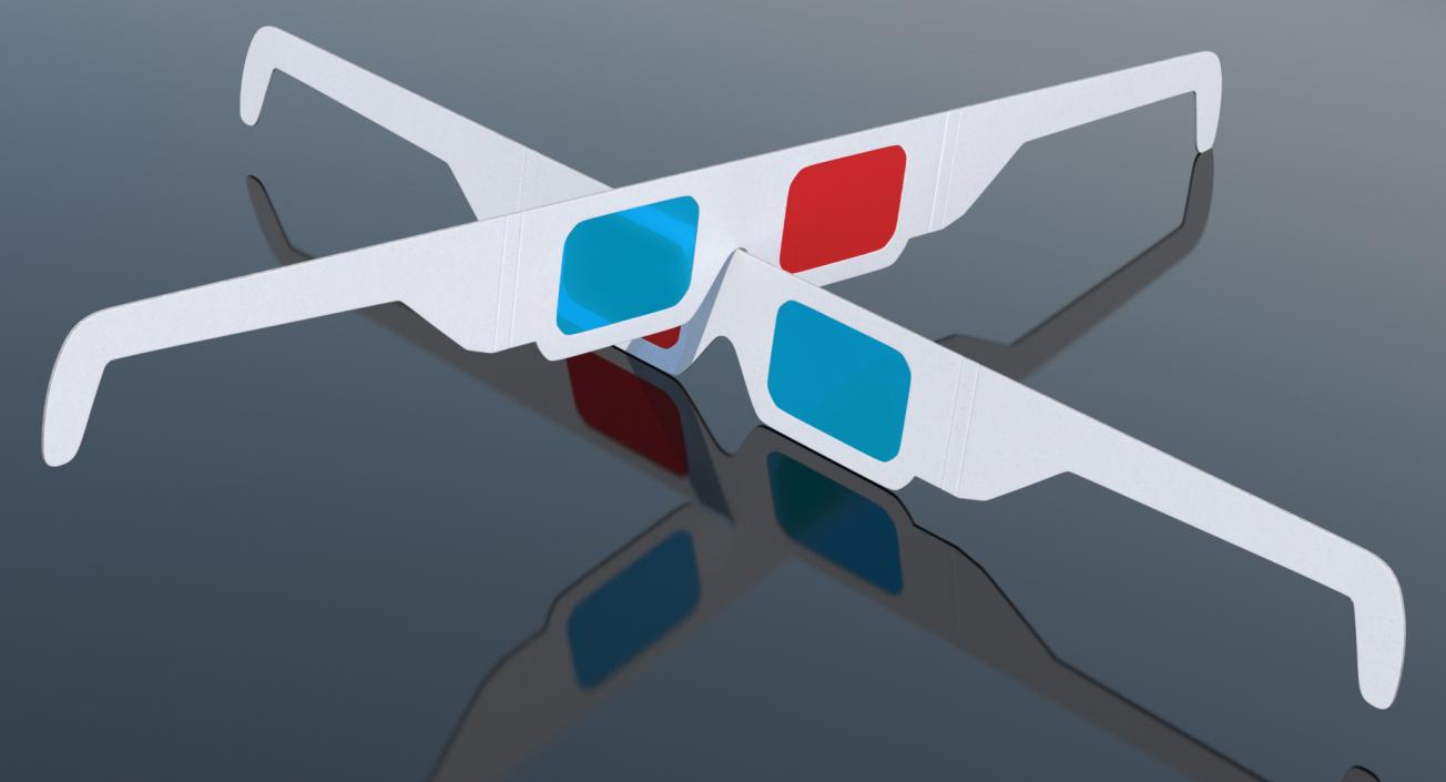 3D Disposable Red Cyan Paper 3D Glasses