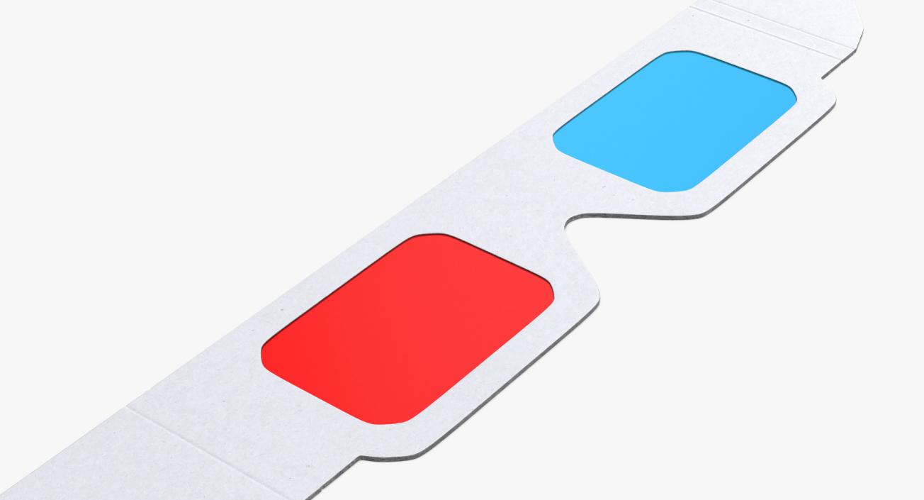 3D Disposable Red Cyan Paper 3D Glasses