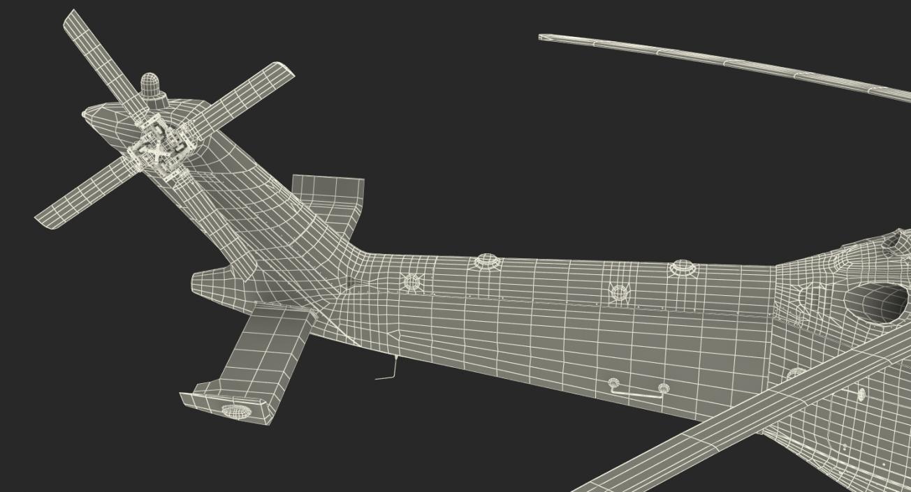 Corporate Transport Helicopter Agusta Westland AW189 Rigged 3D model