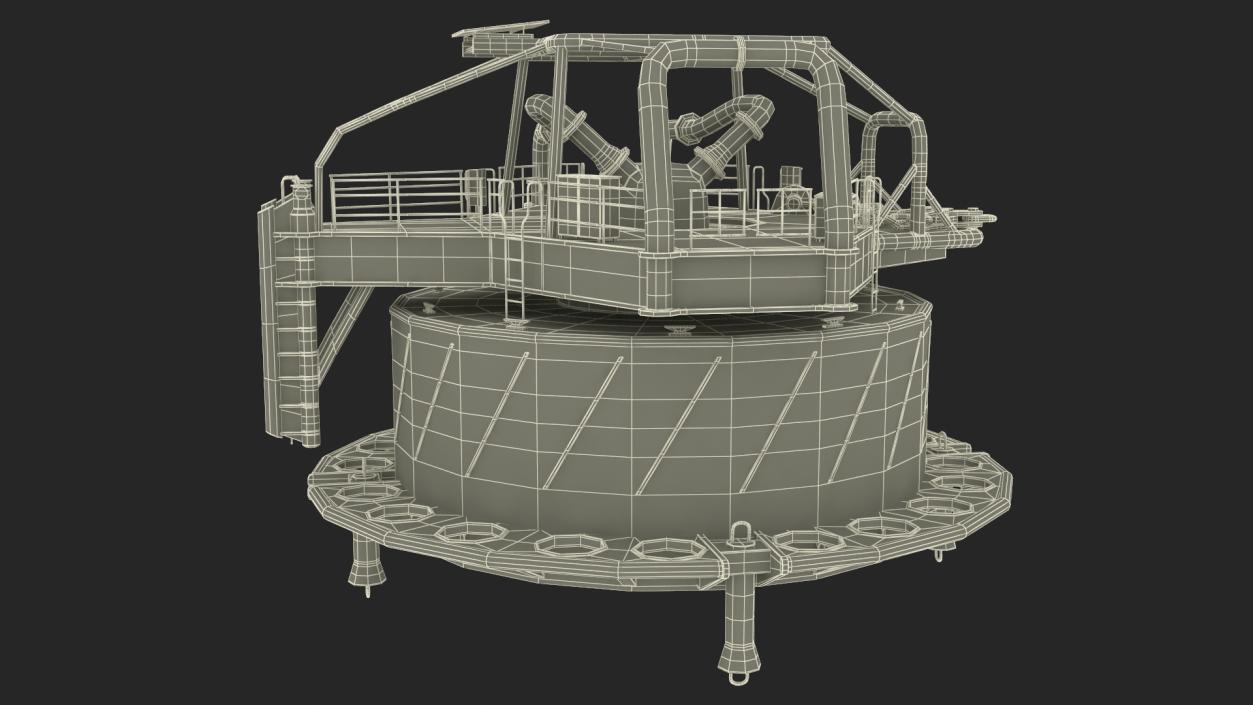 3D model Single Point Mooring Buoy