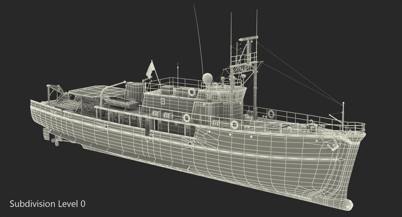 3D Research Vessel Calypso model