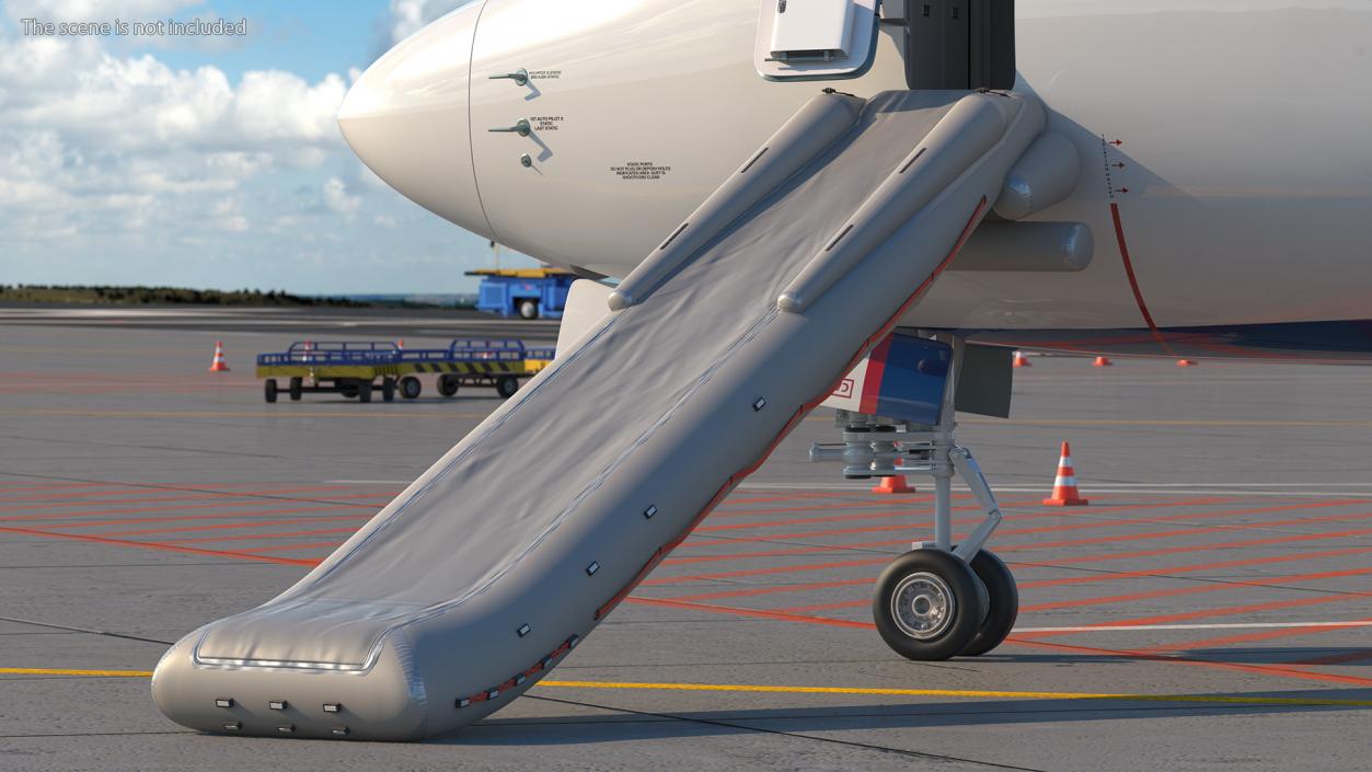 Inflatable Evacuation Door Slide 3D