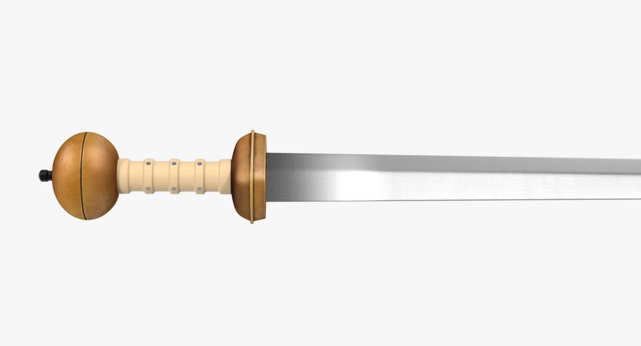 3D Roman Battle Gladius Sword