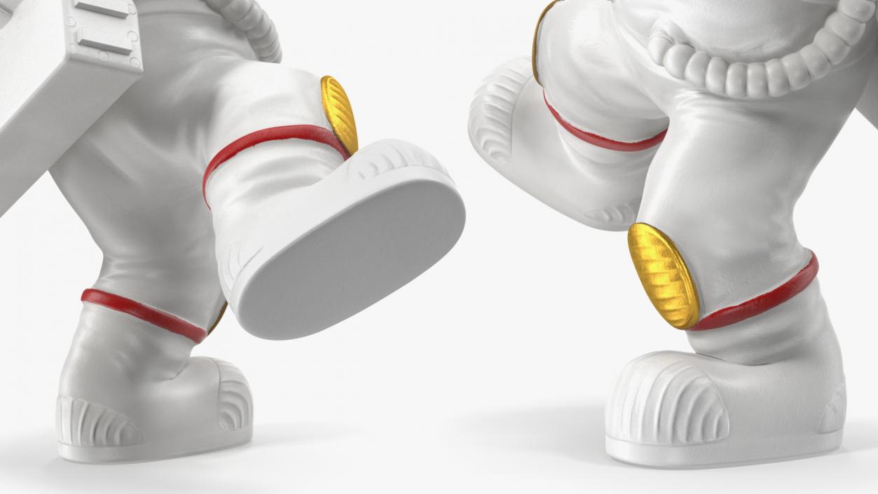 3D Astronaut Toy Character White Rigged