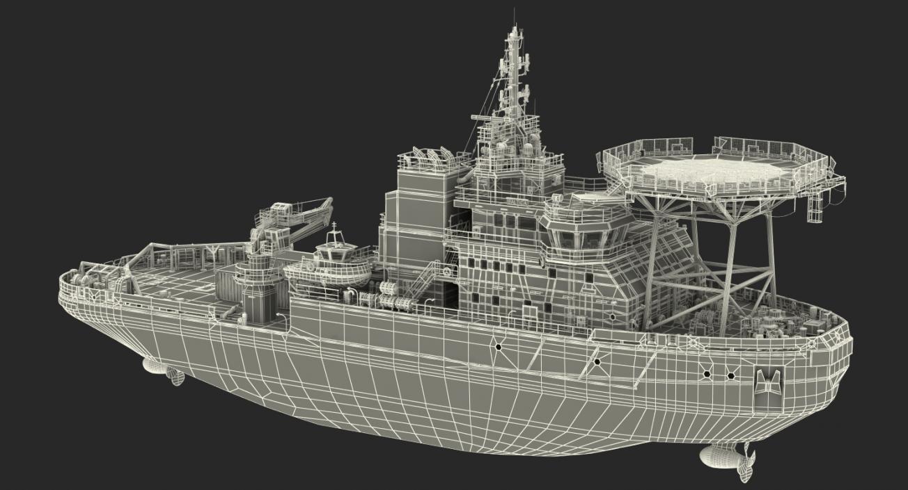 Asymmetric Icebreaker Baltika Oblique 3D