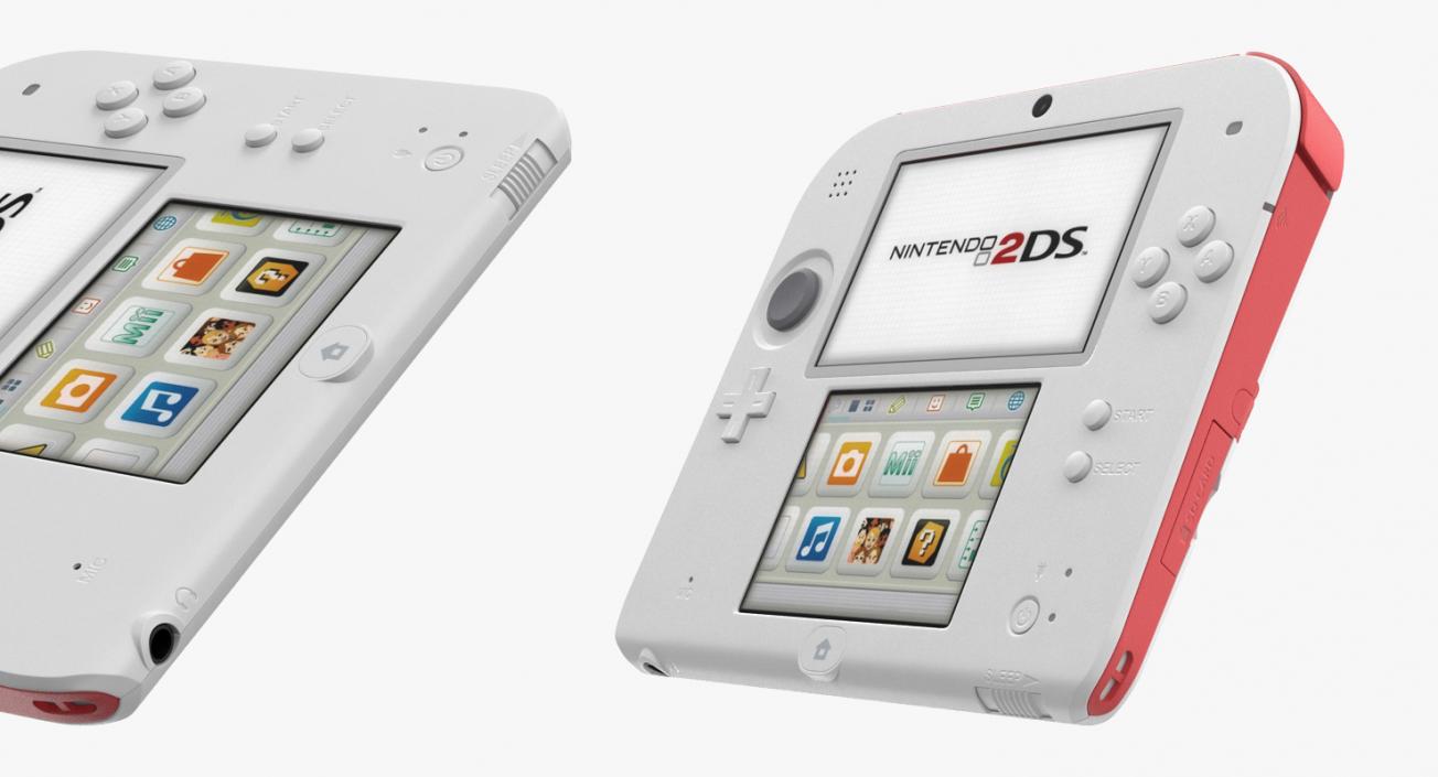 Handheld Console Nintendo 2DS 3D model