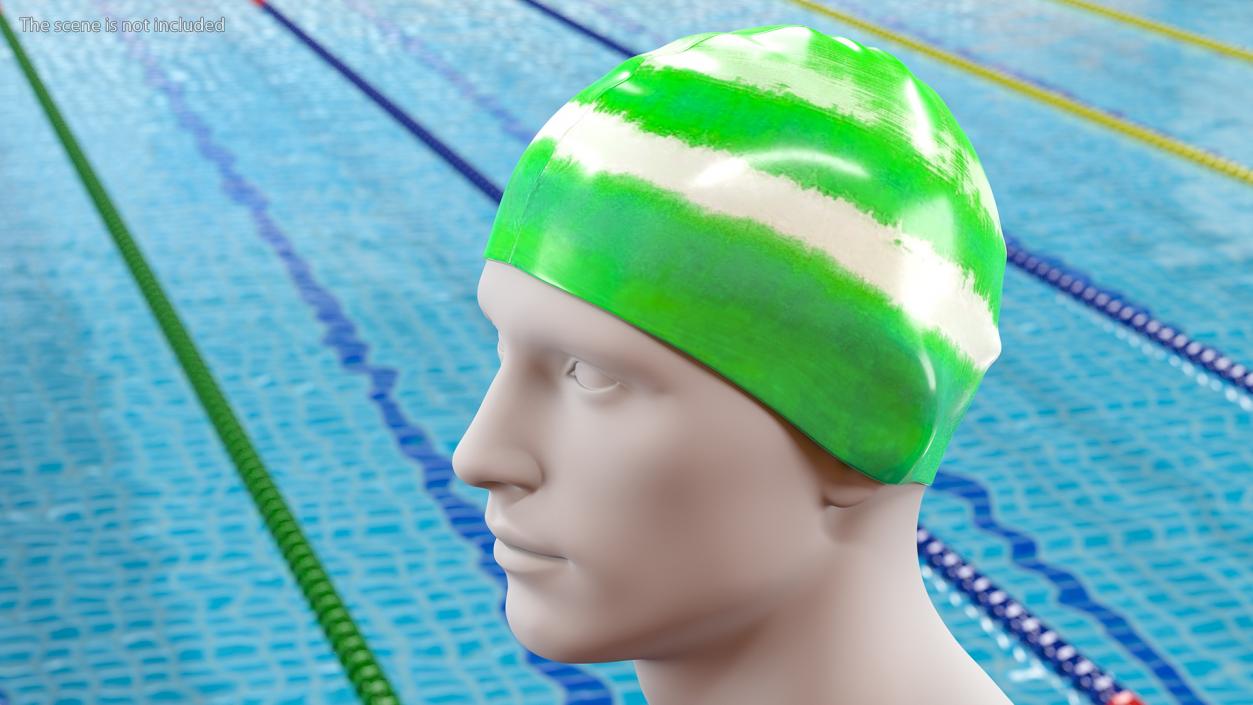 Waterproof Bathing Cap 3D