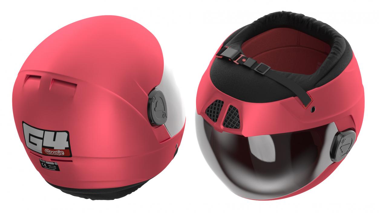 3D model Cookie G4 Skydiving Helmet Red