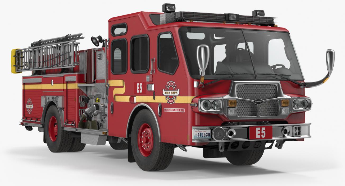 Fire Apparatus E One Quest Seattle 3D model
