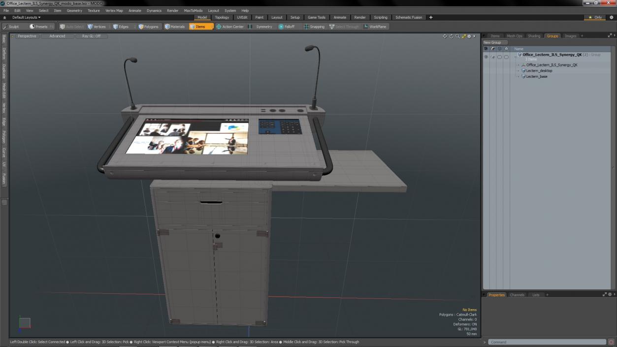 Office Lectern ILS Synergy QK 3D model