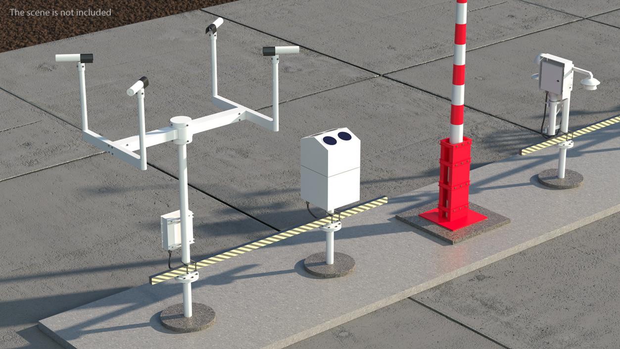 3D Automated Weather Observing System Set model