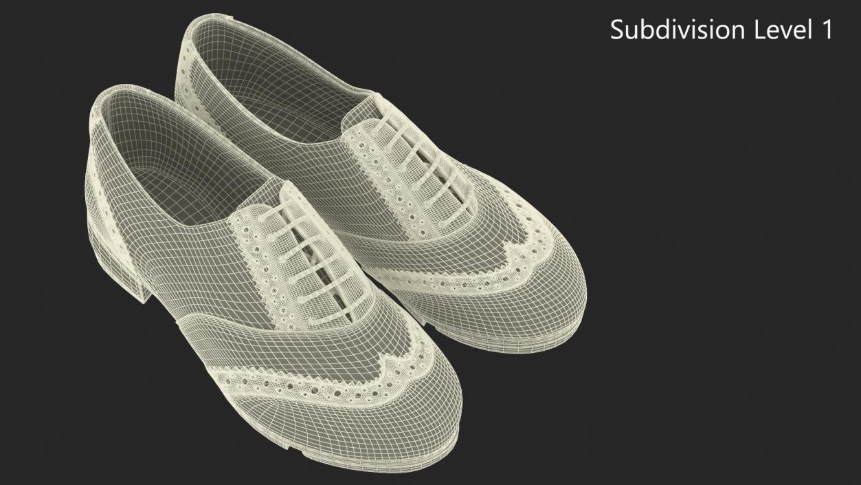 3D model Black Tap Shoes