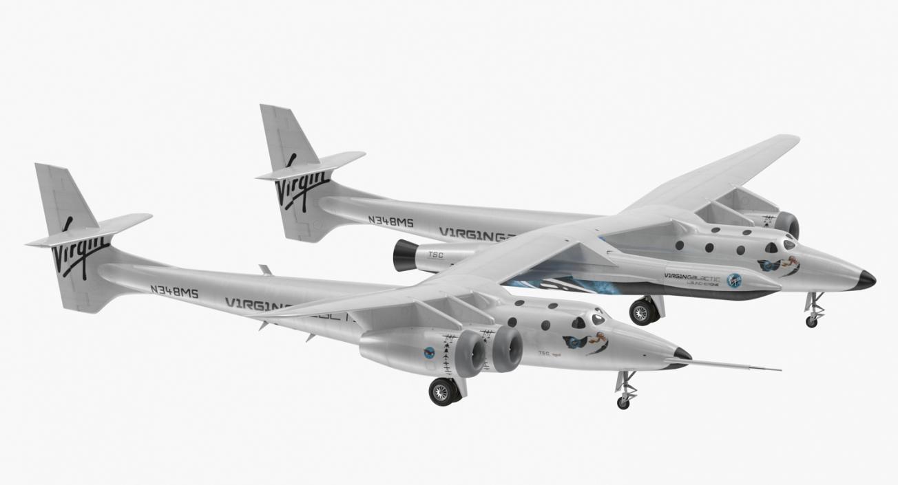 Virgin Galactic LauncherOne Rocket 3D model