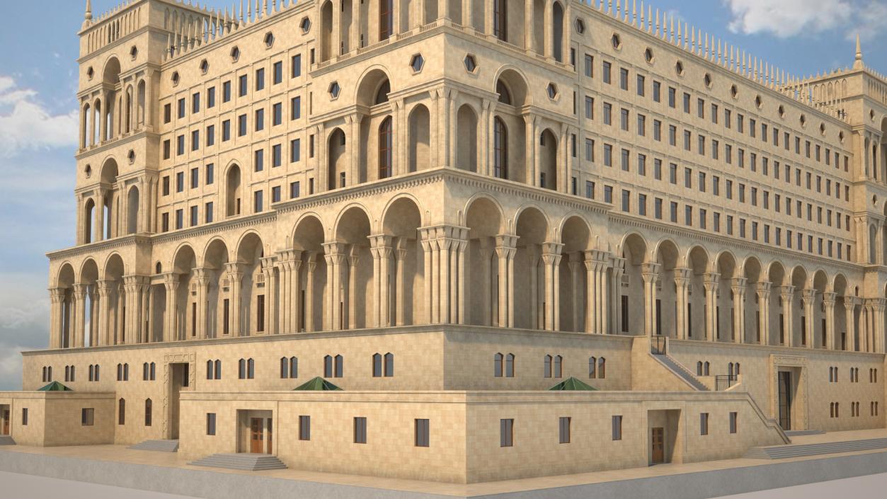Government House of Baku 3D model