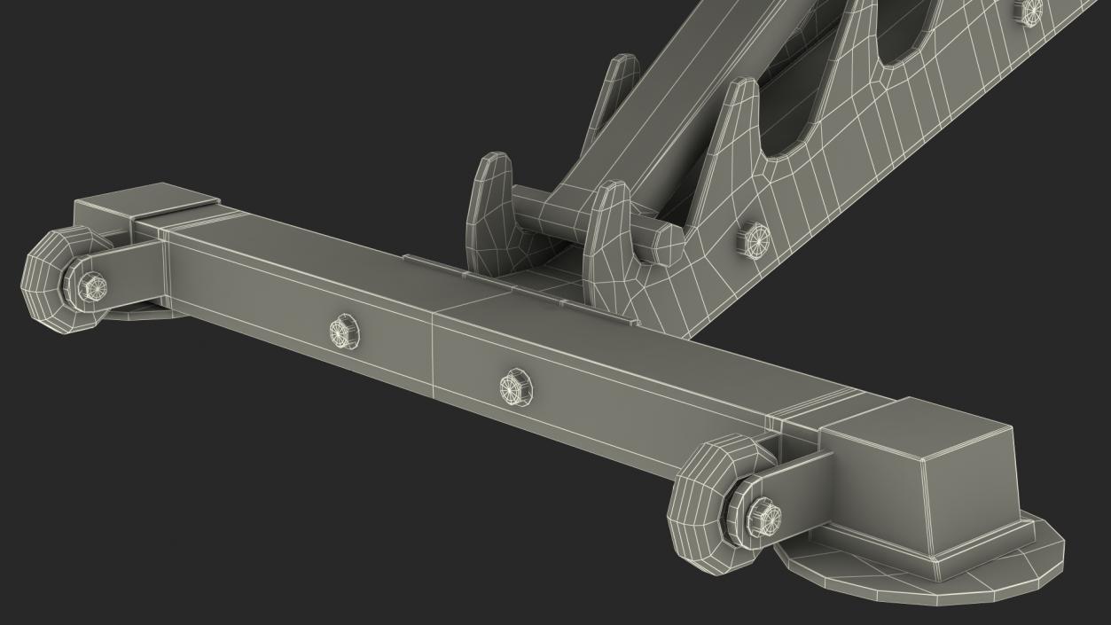 3D Adjustable Bench Press Black model